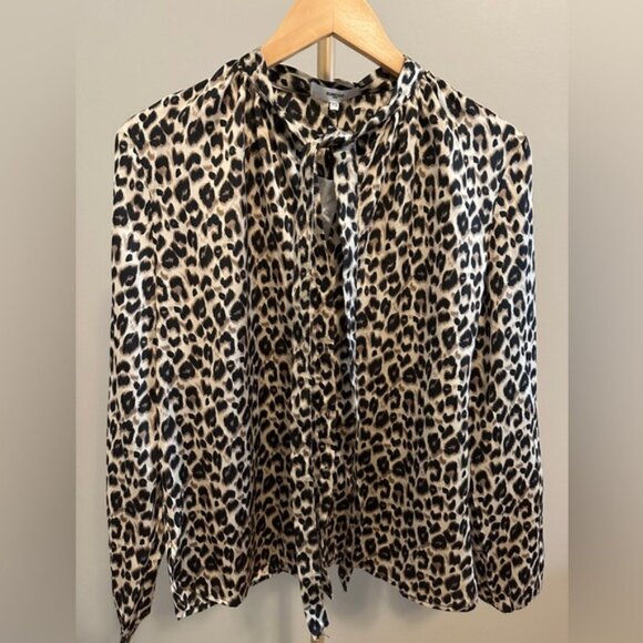 SUNCOO Paris Leopard Print Blouse – Size T3 (Large) – BNWT - Picture 1 of 7